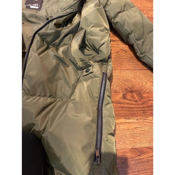 Orolay Women's Quilted Mid-Length Down Jacket Olive Green Size XL NWT Cozy Style - Picture 4 of 7